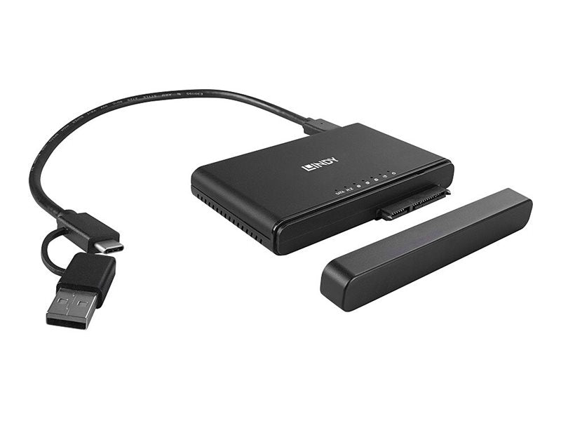 LINDY USB 3.2 Type C to M.2 NVMe &SATA SSD Clone Station