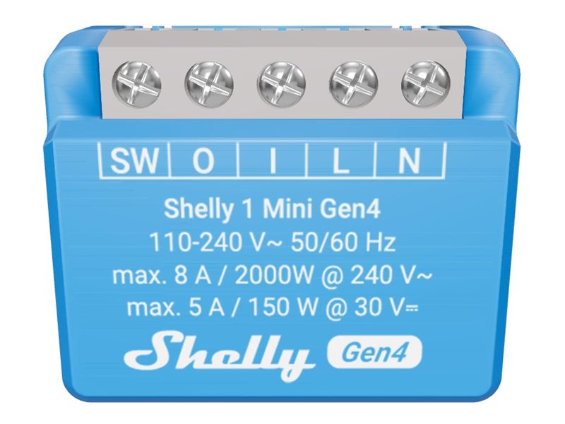 SHELLY 1 Mini Gen4 2-Pack Matter WLAN Smart Relay