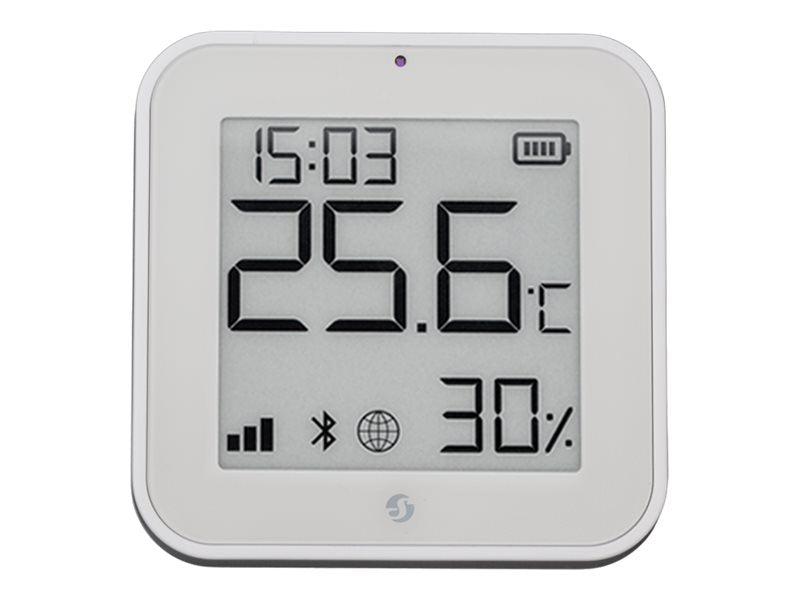 SHELLY BLU H&T Display White Zigbee Display Climate Sensor
