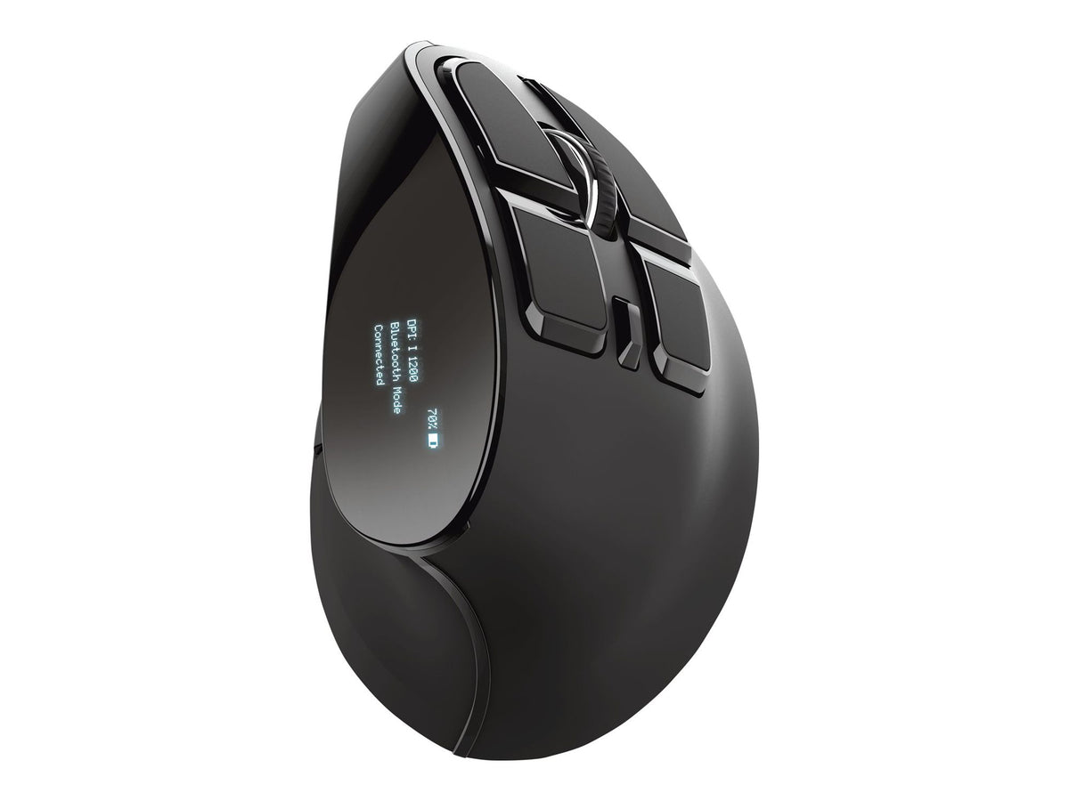 TRUST Souris sans fil ergonomique VOXX Rechargeable - Noire