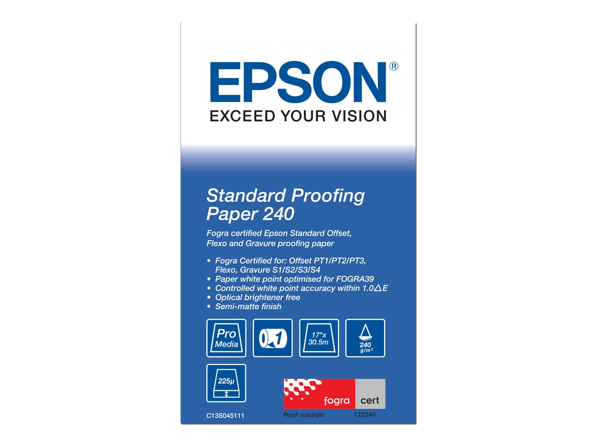 Paper/Standard Proofing 240 17"x30.5m