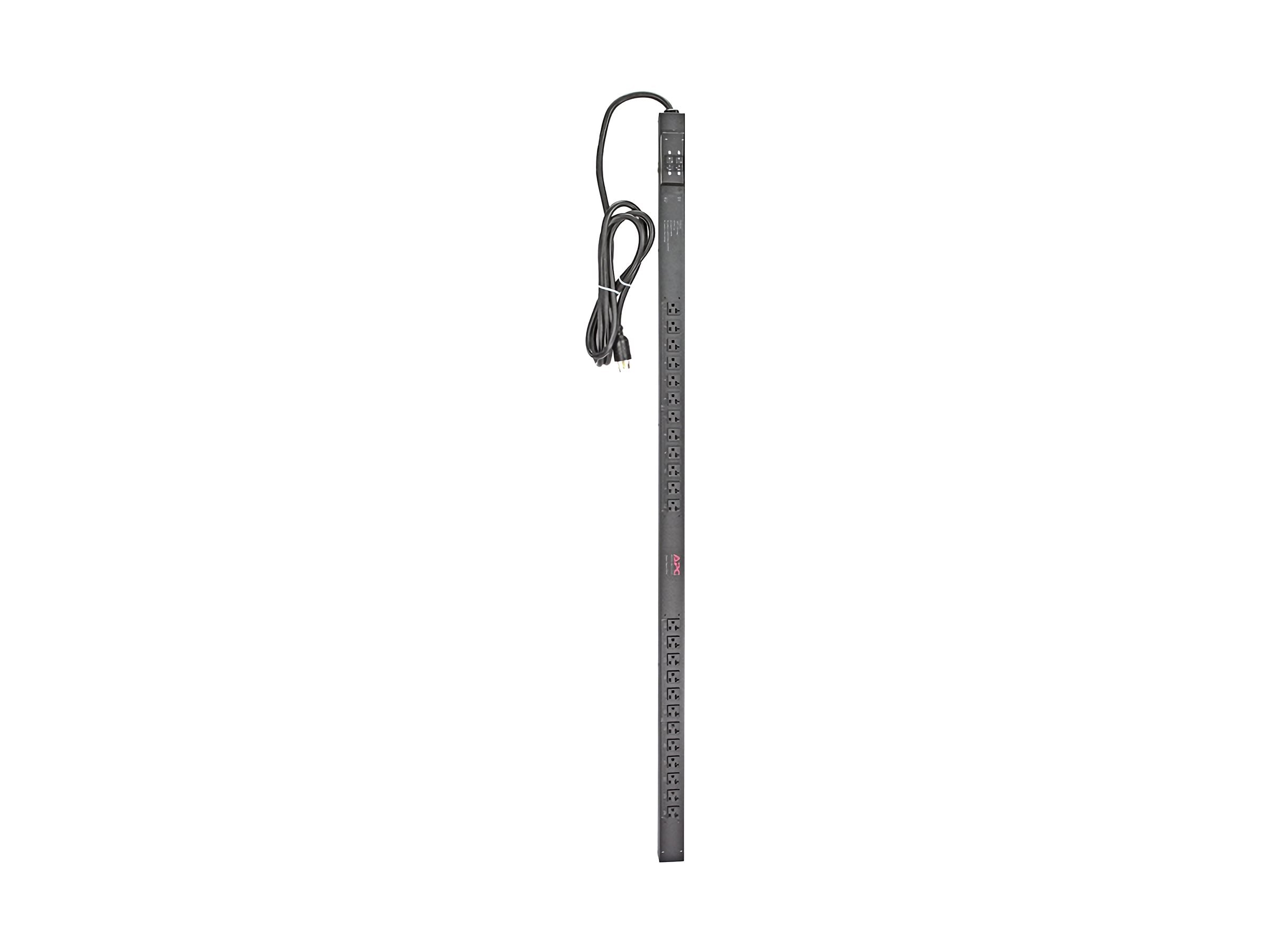 APC Basic Rack PDU Zero U Rack AC 120V input NEMA L5-30 output connectors 24 NEMA 5-20 3m cord Black