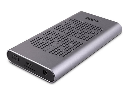 LINDY USB 3.2 Dual M.2 NVMe SSD Enclosure with Clone