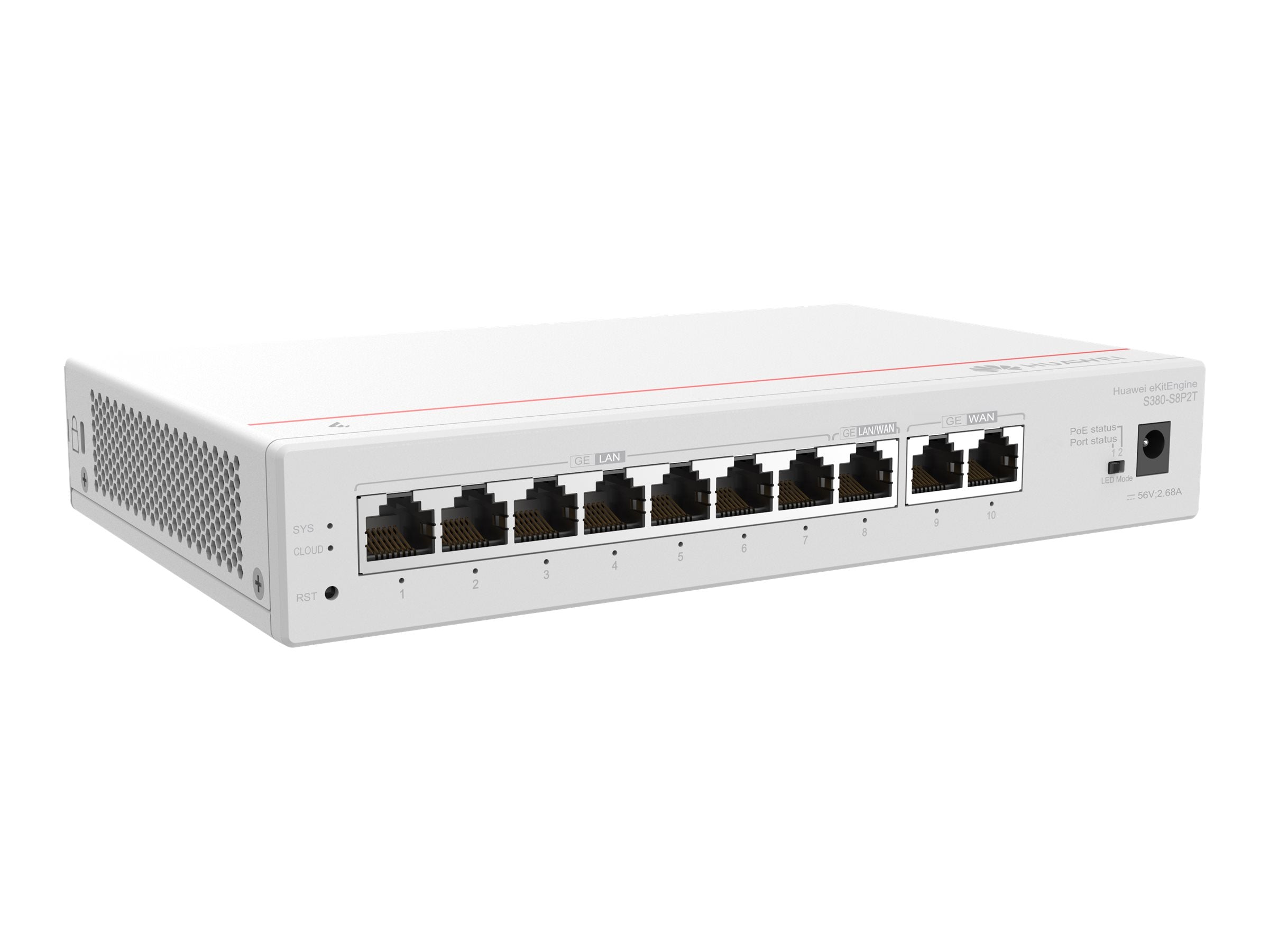 Huawei Gateway S380-S8P2T, 2*GE WAN, 8*GE LAN(PoE+, 124W)