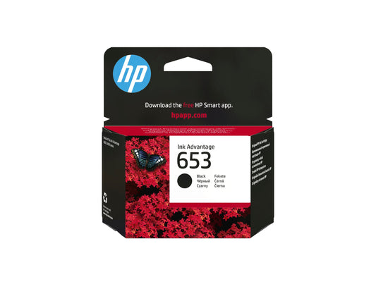 HP 653 Black Original Ink Advantage Cartridge