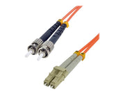 MCL FJOM2/STLC-20M - Jarretière optique OM2 duplex multimode 50/125 - LC / ST 20m