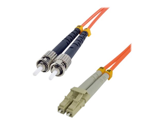 MCL FJOM2/STLC-20M - Jarretière optique OM2 duplex multimode 50/125 - LC / ST 20m