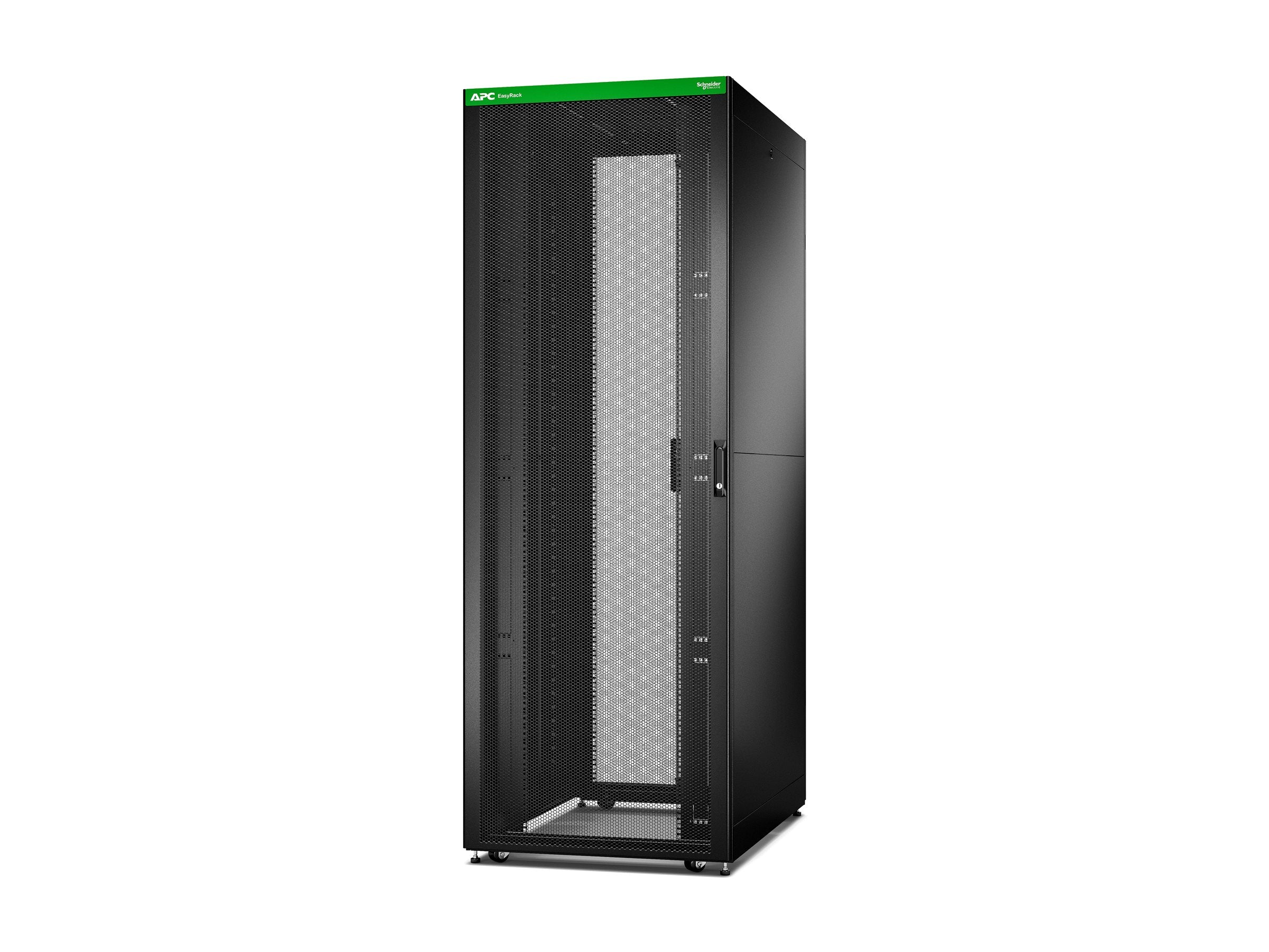 APC Easy Rack 82Ux800x1200 Roof/Side panel/castors/feet No Bottom 4Brackets black