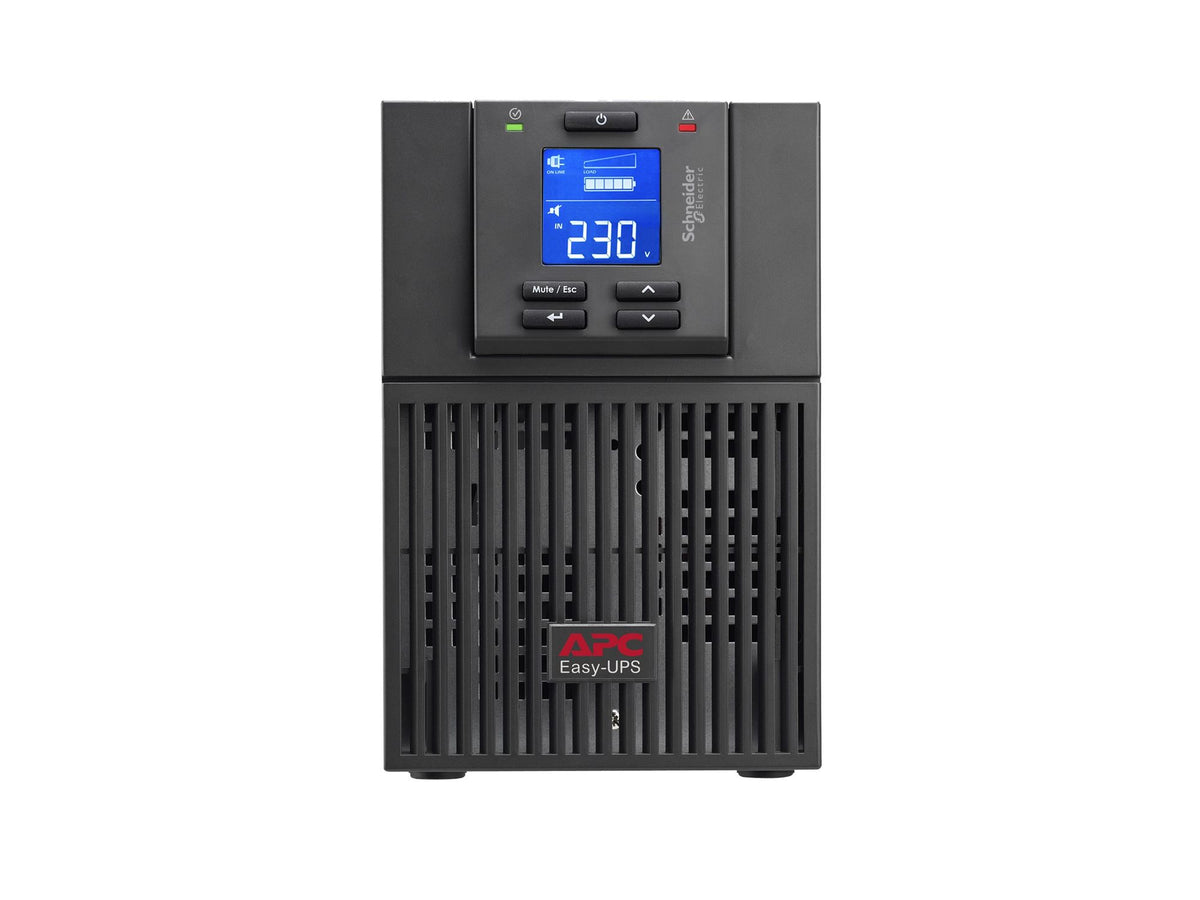APC Easy UPS On-Line UPS tower AC 220/230/240V 900Watt 1000VA 1-phase lead acid USB serial oc 3 PFC Europe BK RAL 7010