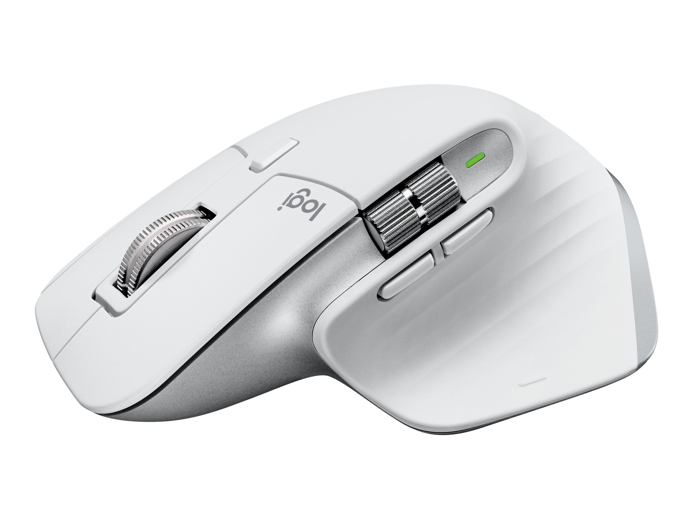 LOGITECH Master Series MX Master 3S for Mac Mouse ergonomic optical 7 buttons wireless Bluetooth 2.4 GHz pale grey for Apple MacBook