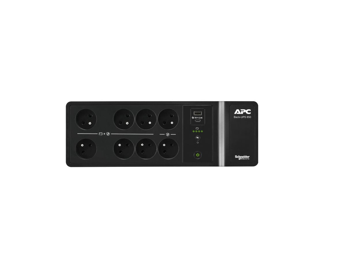 APC Back-UPS BE850G2-FR UPS AC 220/230V 520Watt 850VA USB output connectors 8 Black