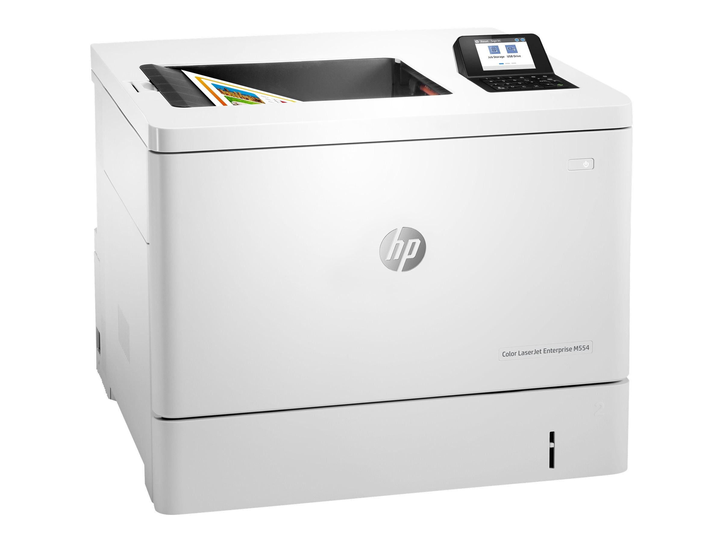 HP Color LaserJet Enterprise M554dn produit neuf emballage abimé A4 color laser USB 33ppm (P)