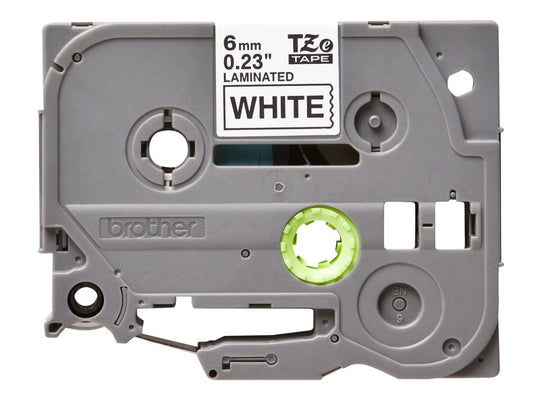 BROTHER P-TOUCH TZE-211 noir sur blanc 6mm