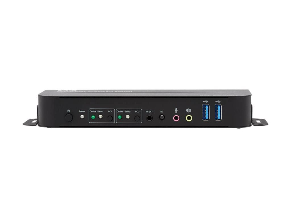 EATON TRIPPLITE DisplayPort USB KVM Switch 2-Port 4K 60Hz HDR DP 1.4 USB Cables KVM / audio / USB switch 2 x KVM / audio / USB