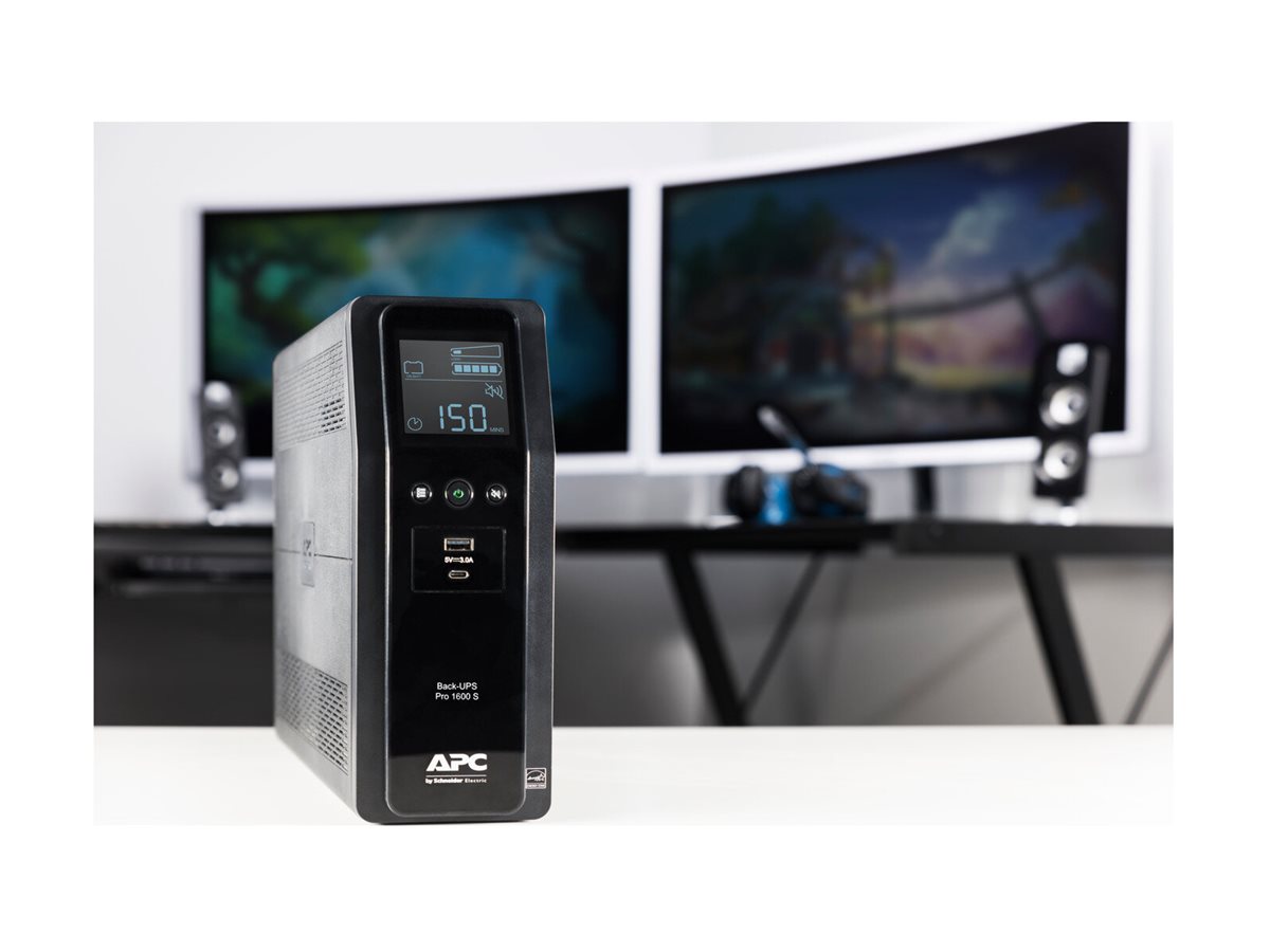 APC Back-UPS Pro BR1600SI UPS AC 220-240V 960Watt 1600VA 260 Wh USB output connectors 8 Black