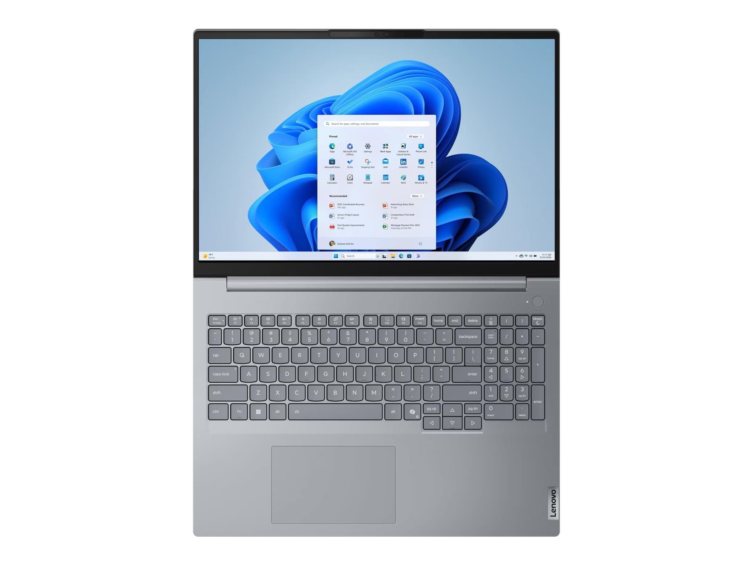 LENOVO ThinkBook 16 Gen 9 Intel Core i5-13420H 16p WUXGA 16Go 512Go SSD M.2 2242 PCIe Intel UHD Graphics W11P 1YR Premier NBD