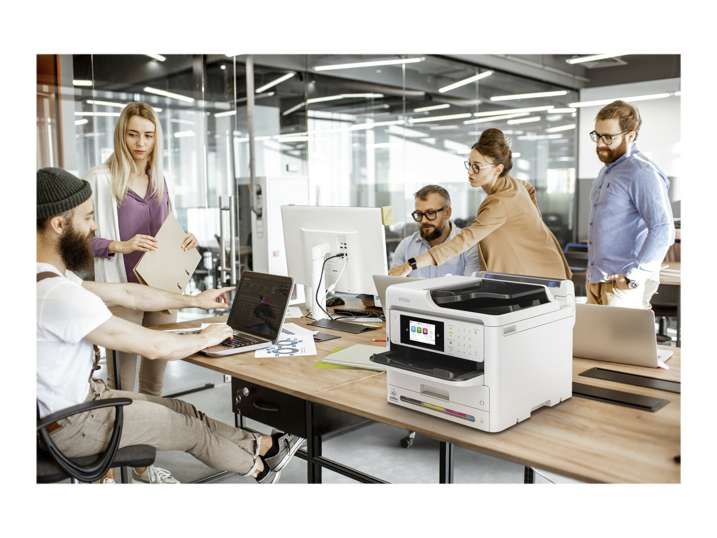 EPSON WorkForce Pro WF-C5890DWF MFP colour ink-jet A4 25ppmprint 330 sheets USB 2.0 Gigabit LAN Wi-Fi NFC USB 2.0 host