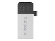 TRANSCEND 16Go ClÃ© USB 2.0 OTG ArgentÃ©e