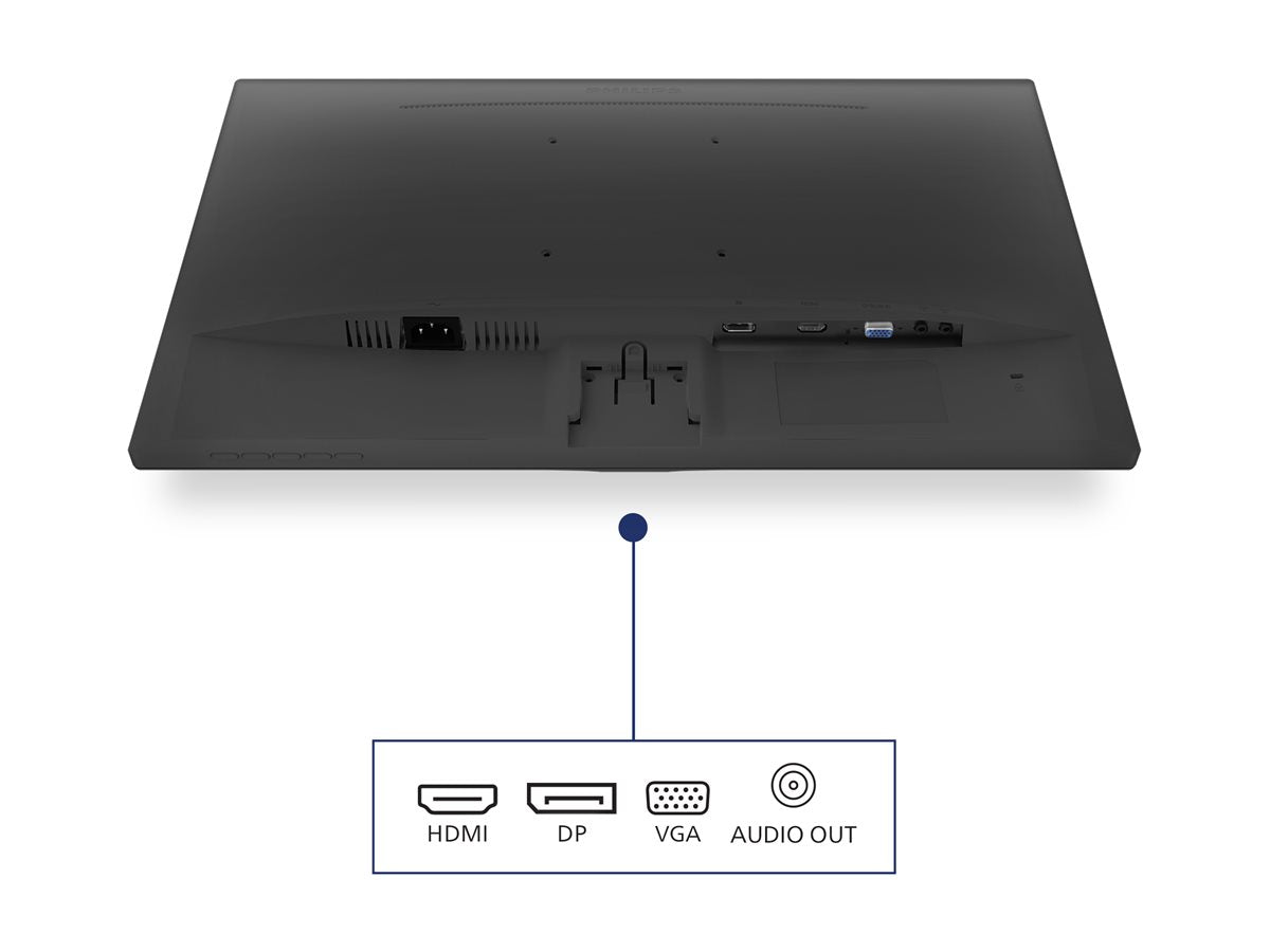 PHILIPS 273V7QJAB 27inch FHD 1920x1080 IPS 250cd 5ms LowBlue Flickerfree DP HDMI VGA Speaker tilt