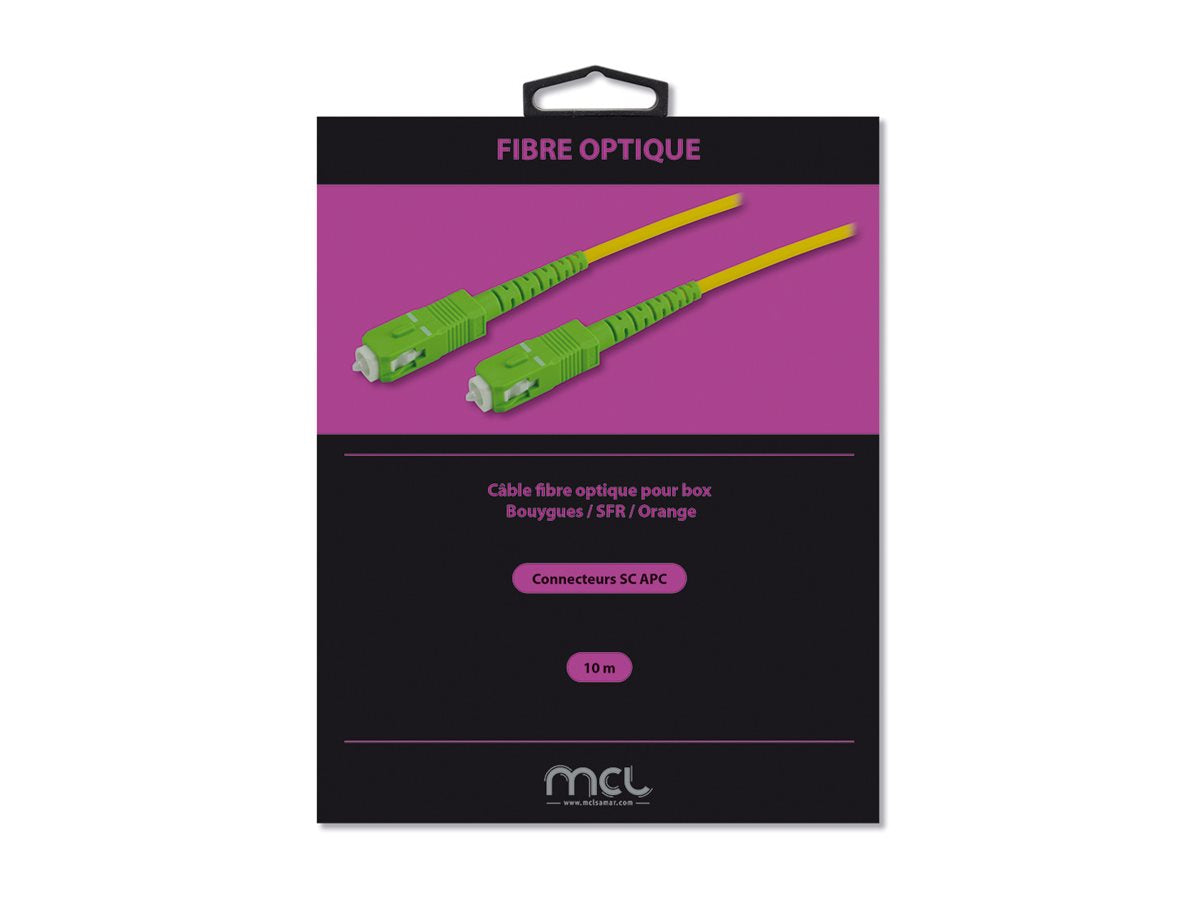 MCL SCAPC/SCAPC monomode simplex optical fiber - 10m