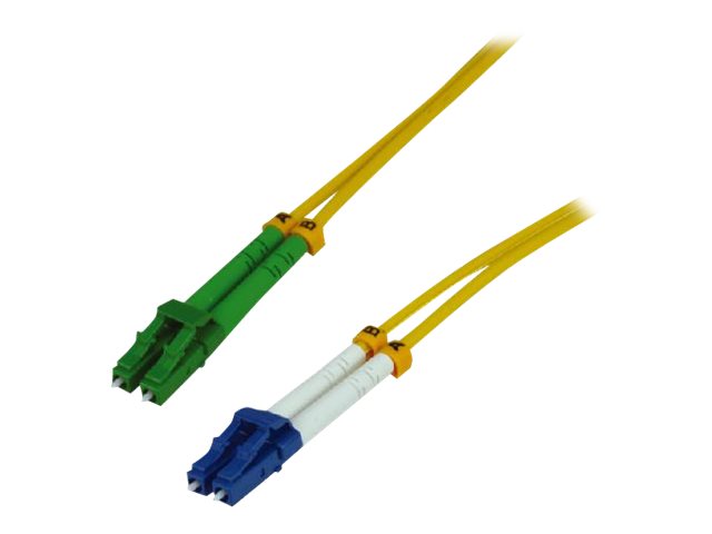 MCL LCAPC/LC duplex singlemode 9/125 OS2 optical fiber - 5m