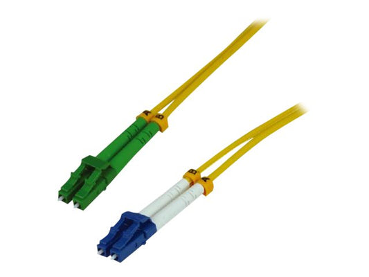 MCL LCAPC/LC duplex singlemode 9/125 OS2 optical fiber - 5m