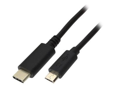 MCL Câble USB 2.0 type C mâle / Micro B USB 2.0 mâle - 1m