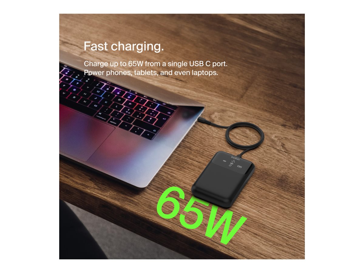 BELKIN 20k 65w Laptop Powerbank Digital display