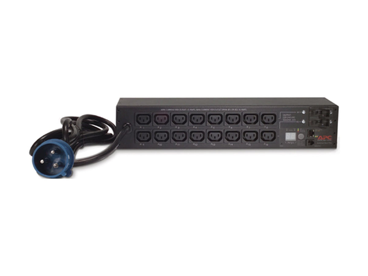 APC Switched Rack PDU AP7922B Rack AC 230V Ethernet 10/100 input IEC 60309 32A oc 16 power IEC 60320 C13 2U 3.66m cord