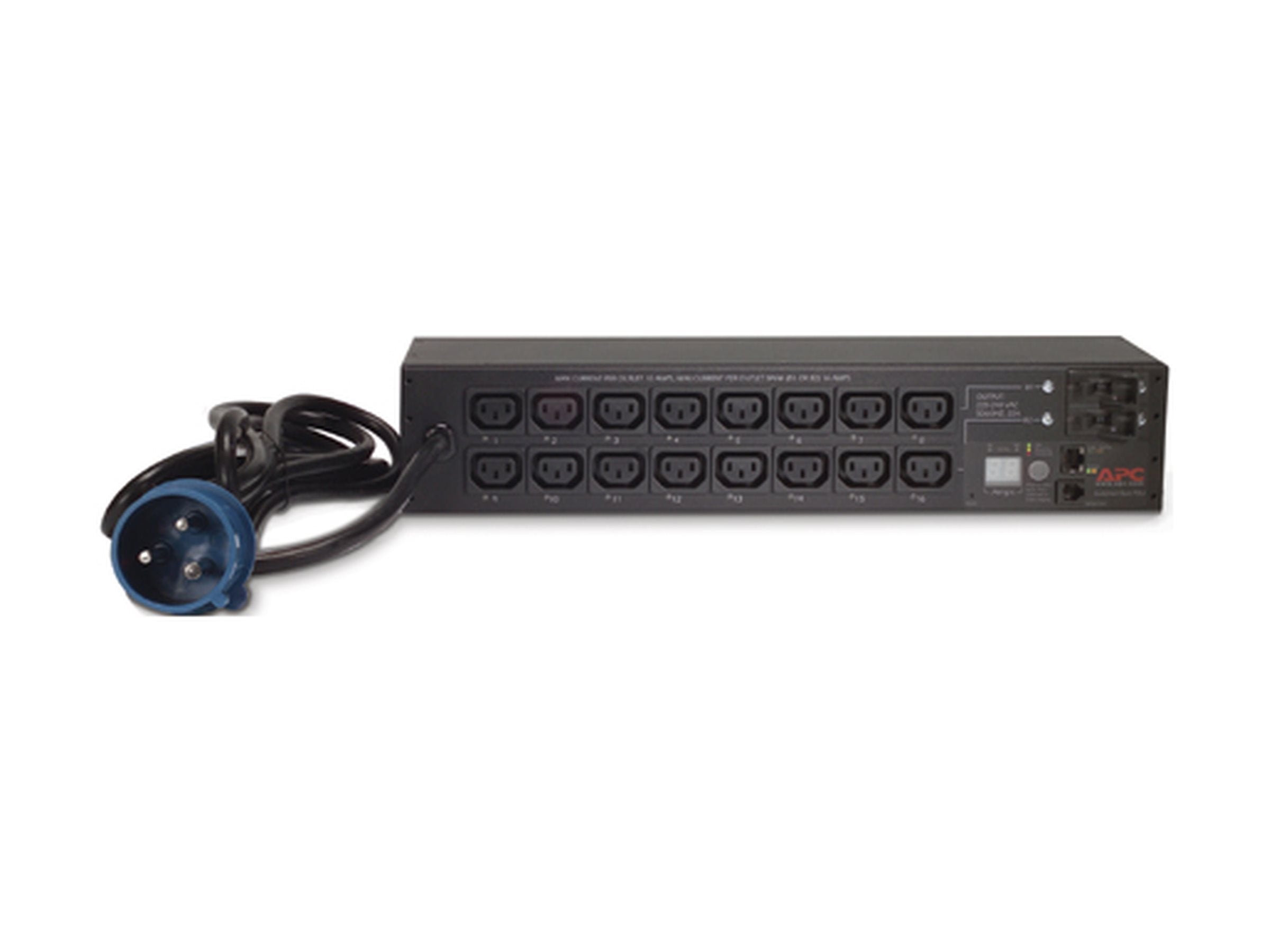 APC Switched Rack PDU AP7922B Rack AC 230V Ethernet 10/100 input IEC 60309 32A oc 16 power IEC 60320 C13 2U 3.66m cord
