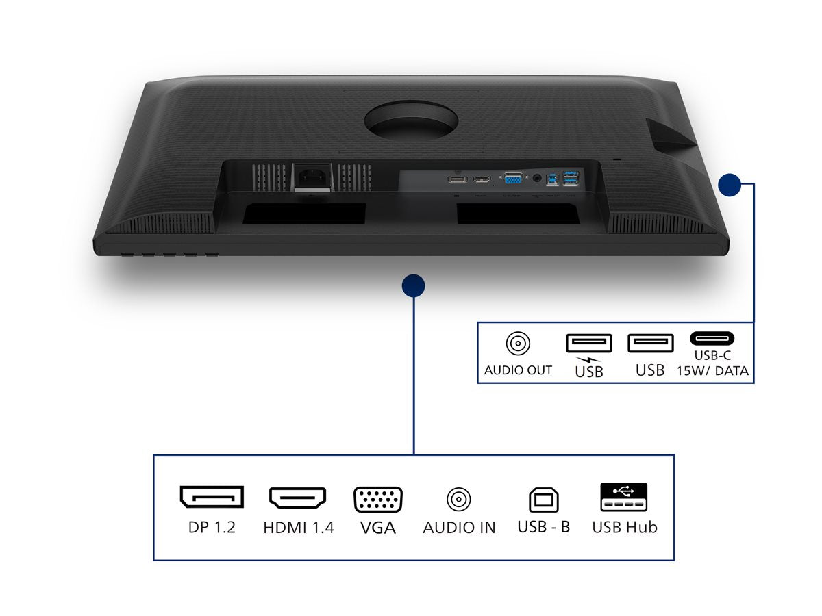 PHILIPS 24p 1920x1200 100Hz IPS Flat H/A 150 MM DICOM TUV EyeSafe certified USB HUB SPEAKERS DP HDMI Bri 300cd/m2 TCO 10