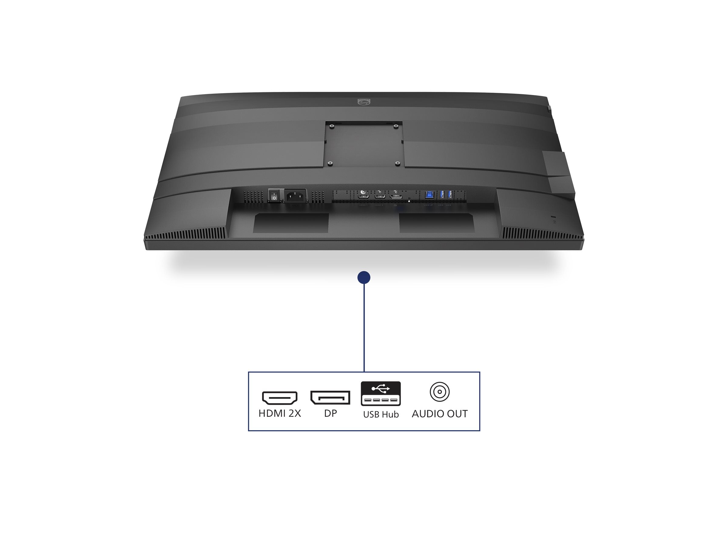PHILIPS 24B2G5200/00 Ecran 23.8p FHD IPS 75Hz D-SUB HDMI 1.4 DP 1.2
