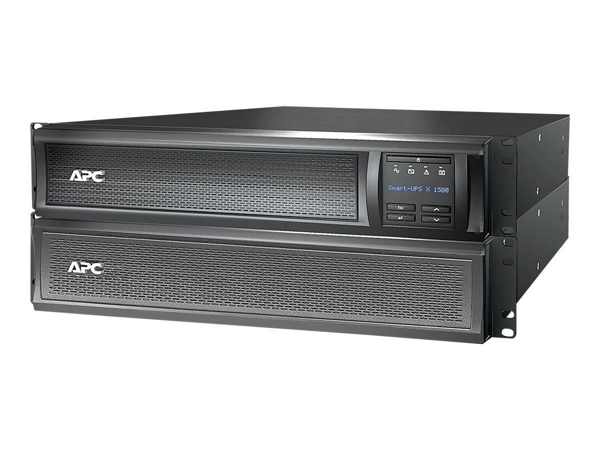 APC Smart-UPS X 1500 Rack/Tower LCD UPS rack-mountable AC 230V 1200Watt 1500VA RS-232 USB output connectors 8 2U Black