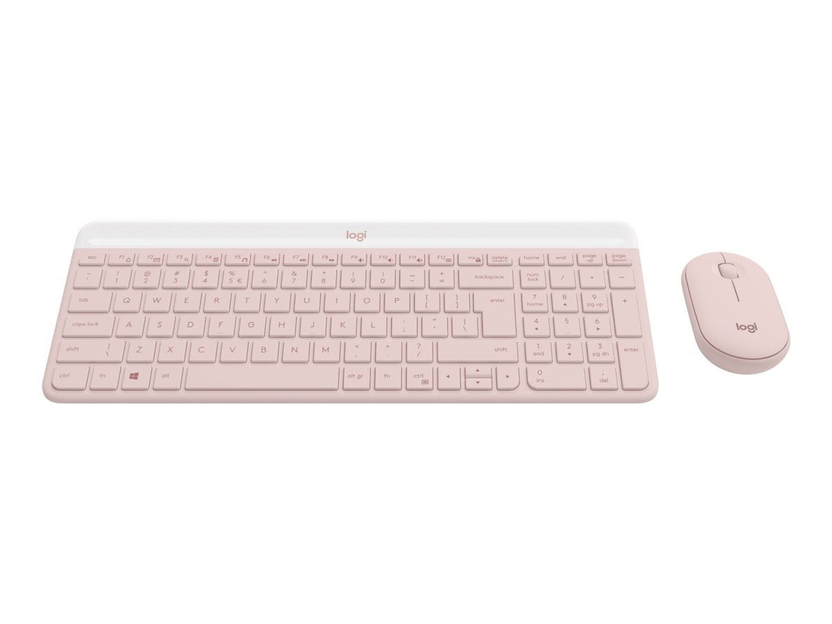 LOGITECH MK470 Slim Combo - ROSE - (FRA) - CENTRAL-419