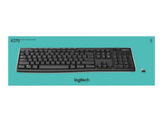 Logitech K270 clavier Universel RF sans fil QWERTY Néerlandais Noir