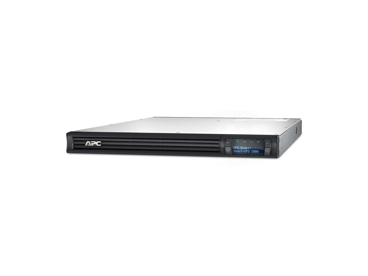 APC Smart-UPS 1500 LCD UPS rack-mountable AC 230V 1000Watt 1500VA RS-232 USB output connectors 6 1U Black