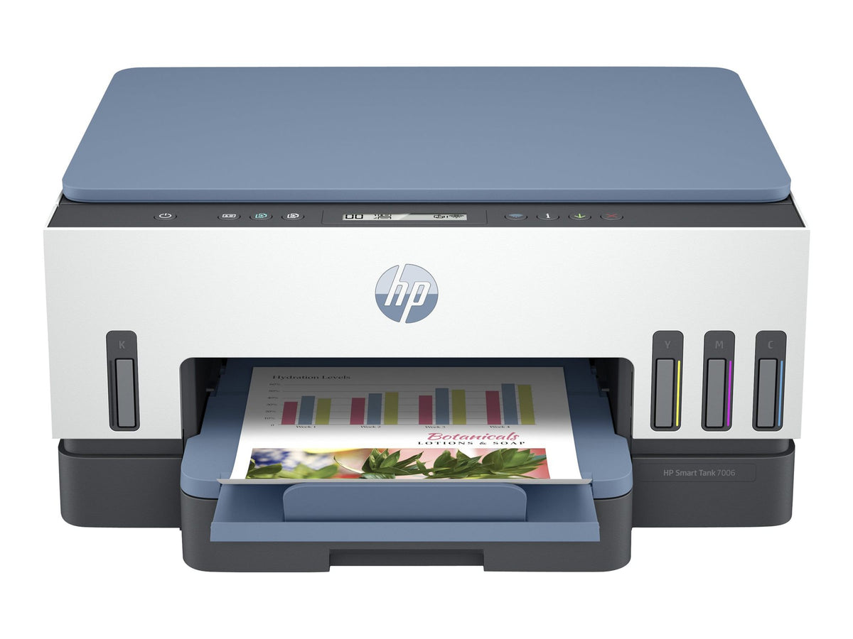 HP Smart Tank 7006 All-in-One MFP colour inkjet refillable 216x297mm A4 13ppm Copy 15ppm Print 250sheets USB Wi-Fi Bluetooth