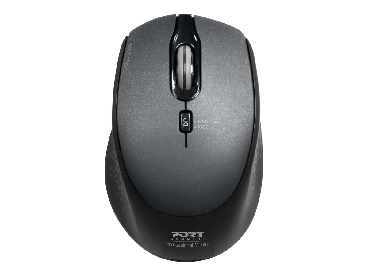 PORT DESIGNS Mouse Office Pro Silent Wireless - Black
