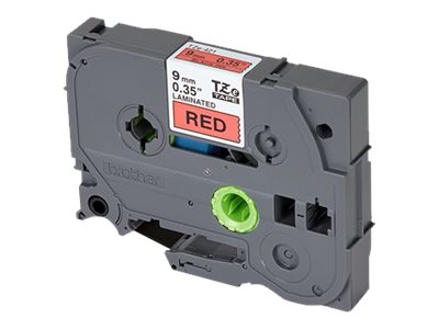 BROTHER P-TOUCH TZE-421 noir sur rouge 9mm