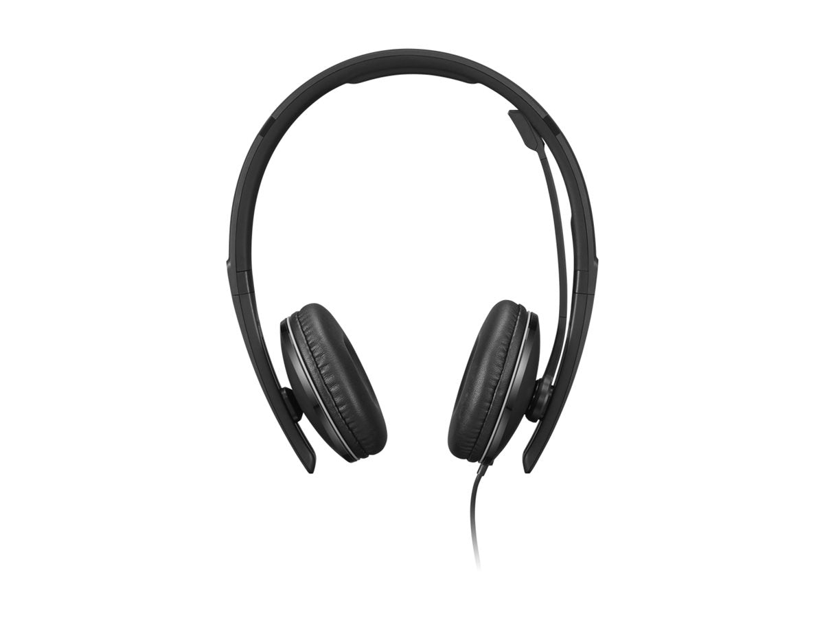 LENOVO - Gen 2 - Micro-casque - sur-oreille - filaire - USB-C - noir - certifié Zoom