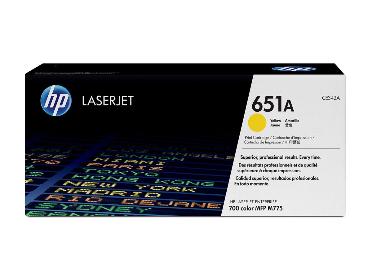 HP 651A original Toner cartridge CE342A yellow standard capacity 16.000 pages 1-pack