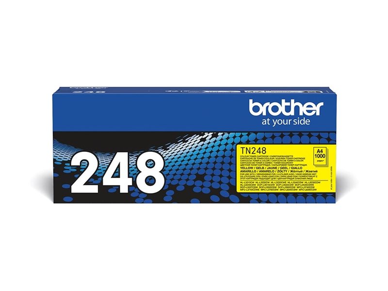 BROTHER TN248Y Yellow Toner Cartridge ISO Yield 1.000 pages
