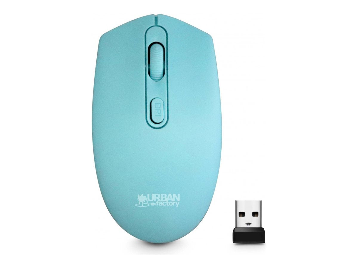 URBAN FACTORY Free Color Wireless Mouse 2.4Ghz 1200Dpi - Blue