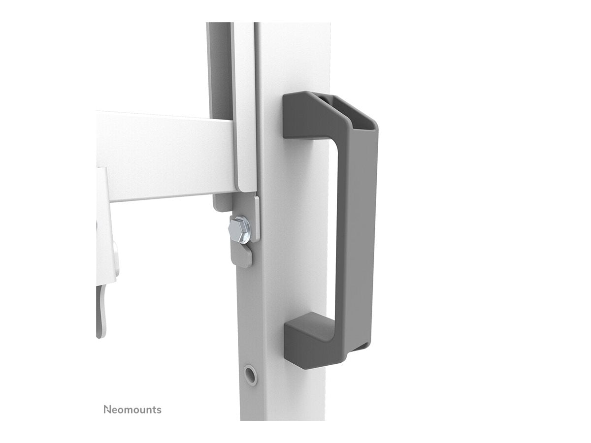 NEOMOUNTS FL50-575WH1 Support au sol mobile pour écran 65-110p - étagère multimédia incluse - installation rapide - TÌV