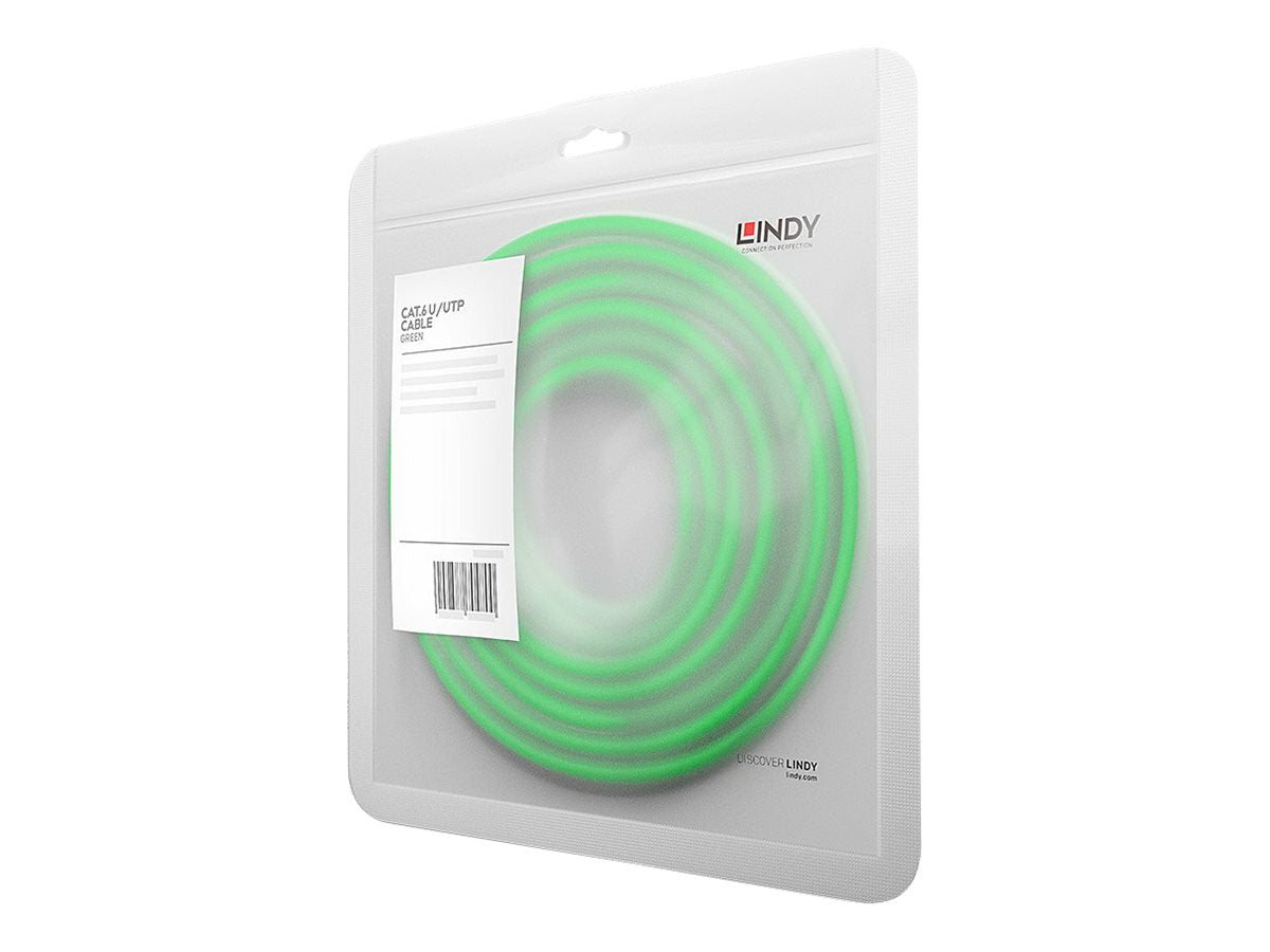 LINDY Cat.6 UTP Cable Green 1m