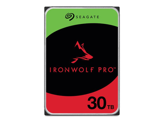 SEAGATE Ironwolf PRO Enterprise 30To 7200 tr/min 6 Gbit/s SATA 256 Mo de cache 8.9 cm 3.5 pouces 24h/24 et 7j/7 pour systèmes NAS