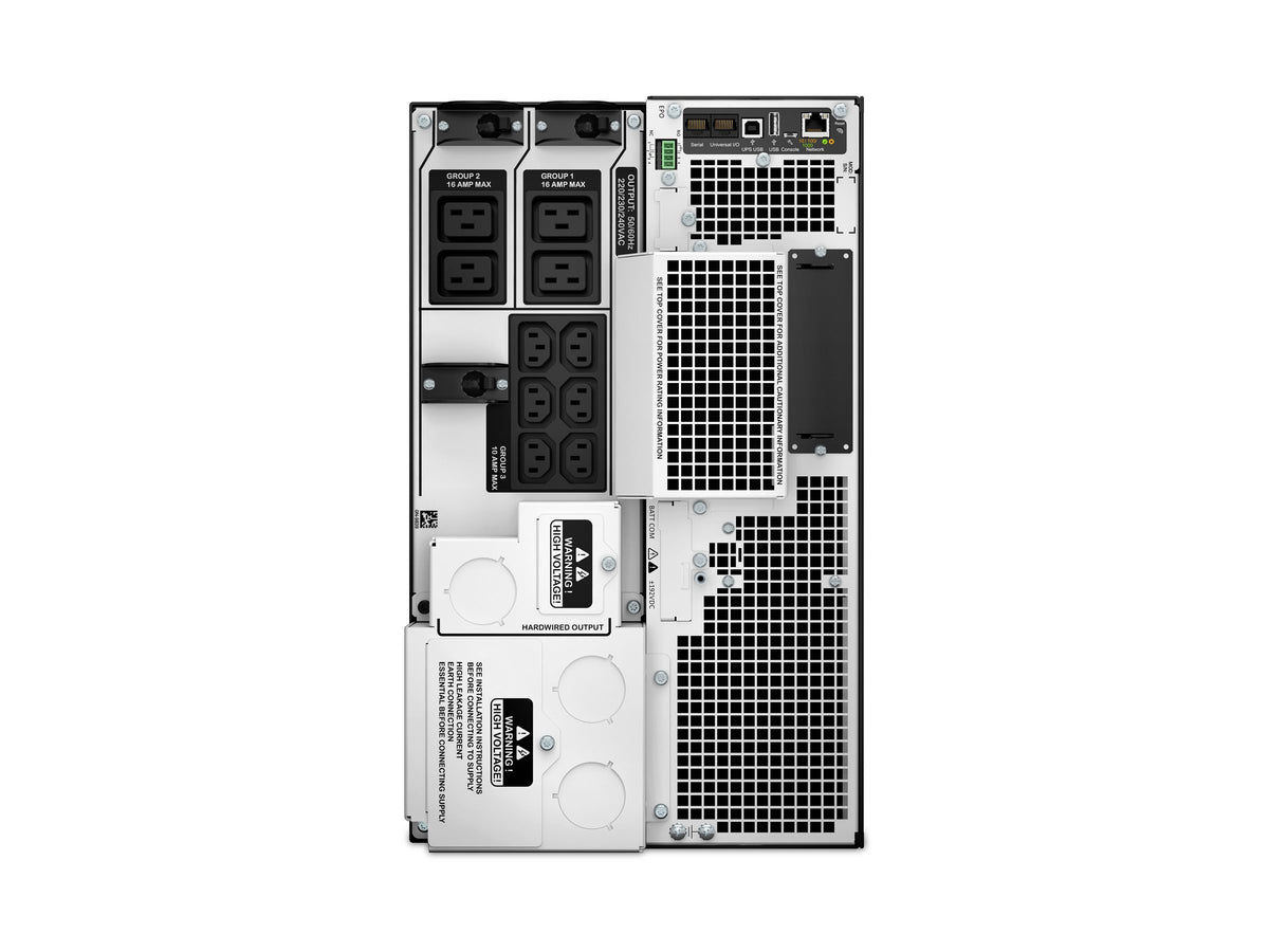 APC Smart-UPS SRT 8000VA UPS Rack AC 230V 8000Watt 8000VA Ethernet 10/100 USB output connectors 14 6U Black