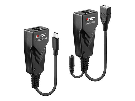 LINDY 100m USB 2.0 Type C Cat.6 Extender