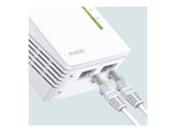 TP-LINK AV600 2-port Powerline WiFi Extender 500Mbps Powerline datarate 300Mbps wireleses N Plug and Play 2 fast ethernet port