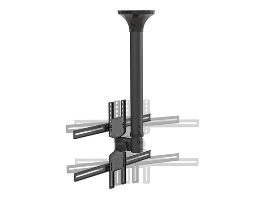 NEOMOUNTS FPMA-C400BLACK Support de plafond pour écran de 32-60p - h 64-104 cm